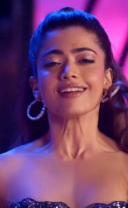 Rashmika mandanna hot thighs in mini bdycon and shpwoing panty HD sexy pics from varisu (205)