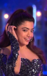 Rashmika mandanna hot thighs in mini bdycon and shpwoing panty HD sexy pics from varisu (219)