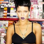 Rihanna hot nude smoking photos topless showing boops HD photos (25)