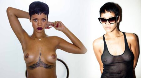 Rihanna hot nude smoking photos topless showing boops HD photos