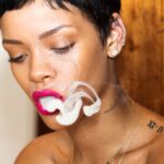 Rihanna hot nude smoking photos topless showing boops HD photos (8)