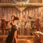 Tamannaah bhatia hot thighs shake and armpits in black slit dress from jailer movies (186)