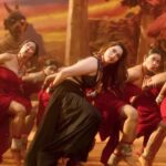 Tamannaah bhatia hot thighs shake and armpits in black slit dress from jailer movies (264)