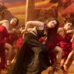 Tamannaah bhatia hot thighs shake and armpits in black slit dress from jailer movies (268)