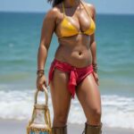 anushka shetty bikini at beach hd (7)