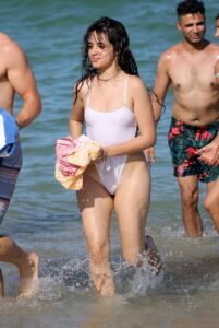 camila cabello nipples and ass show in wet swimsuite (4)