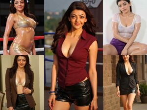 kajal agarwal oily boops and thighs