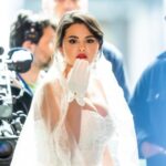 selena gomez big cleavage show in wedding dress (15)