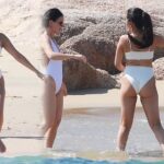 selena gomez hot booty ass show in white bikini HD