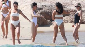 selena gomez hot booty ass show in white bikini HD