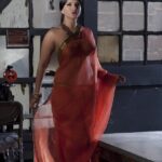 sunny leone nude show in sheer saree hot photoshoot showing boops and pussy (10)
