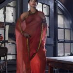 sunny leone nude show in sheer saree hot photoshoot showing boops and pussy (2)
