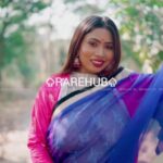 Moumi Showing Boobs through Net Blouse in Outdoor Photoshoot App Content (1)