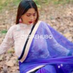 Moumi Showing Boobs through Net Blouse in Outdoor Photoshoot App Content (6)
