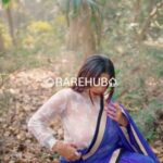 Moumi Showing Boobs through Net Blouse in Outdoor Photoshoot App Content (8)