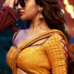 sreeleela hot navel piercing and sexy expressions HD image from mass jatara movie starlust (30)