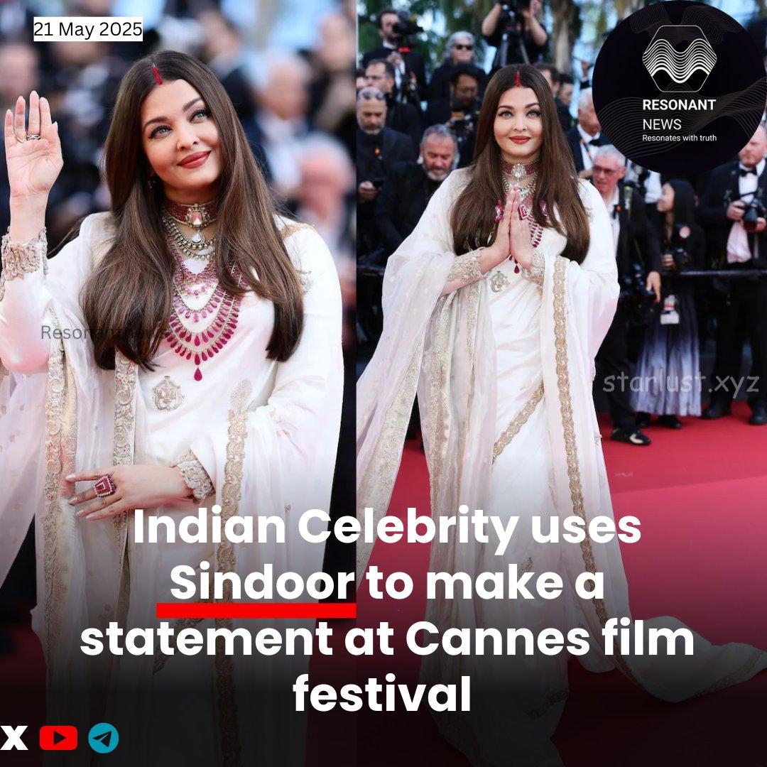 Aishwarya rai glam pics from cannes 2025 with sindhoor (9)