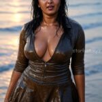 Anushka shetty hot ai generated images of exposing thighs navel cleavage and armpits HD-starlust (12)