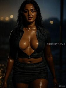 Anushka shetty hot ai generated images of exposing thighs navel cleavage and armpits HD starlust 19