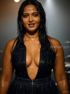 Anushka shetty hot ai generated images of exposing thighs navel cleavage and armpits HD starlust 20