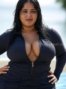Anushka shetty hot ai generated images of exposing thighs navel cleavage and armpits HD starlust 6