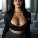Anushka shetty hot ai generated images of exposing thighs navel cleavage and armpits HD-starlust (7)
