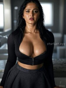 Anushka shetty hot ai generated images of exposing thighs navel cleavage and armpits HD starlust 7