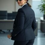 Anuska shetty stylish look with glasses and thighs,cleavage and navel show HD AI (129)