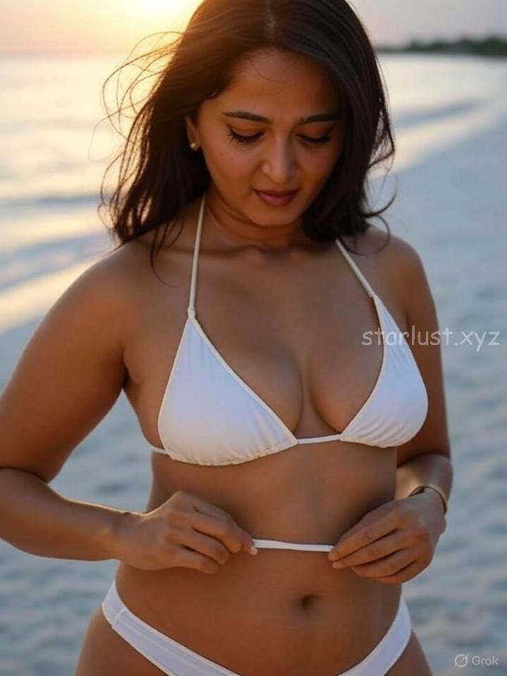 anushka shetty hot ai images of big boops navel and thighs with wet body HD-starlust (29)
