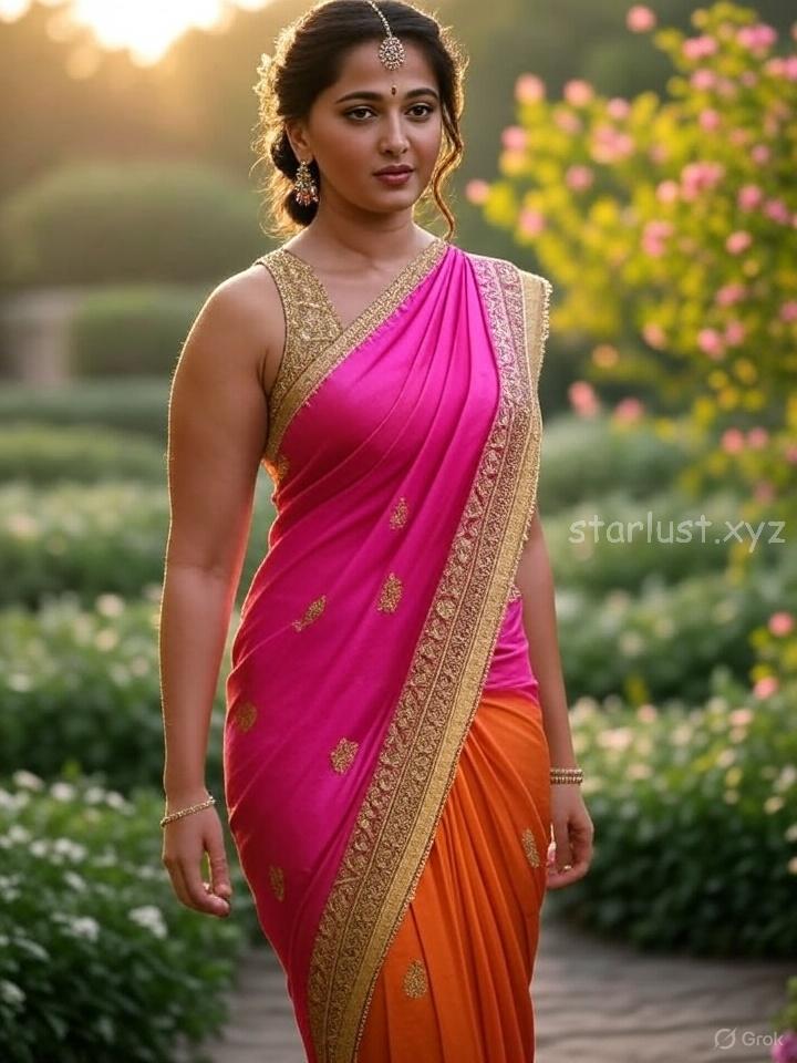 anushka shetty hot ai images of big boops navel and thighs with wet body HD-starlust (44)